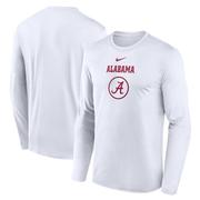 Alabama Nike Courtside Dri-Fit Practice Long Sleeve Tee